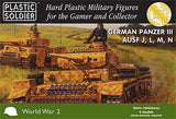 Plastic Soldier 15mm WWII German Panzer III Ausf J/L/M/N Tank (5) Kit