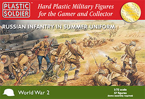 Plastic Soldier 1/72 WWII Russian Infantry Summer Uniform (57) Kit