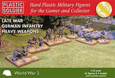 Plastic Soldier 1/72 Late WWII German Infantry (42) w/Heavy Weapons Kit