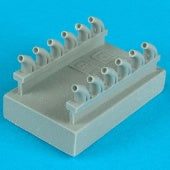 Quickboost Details 1/48 P39Q/N Exhausts for EDU