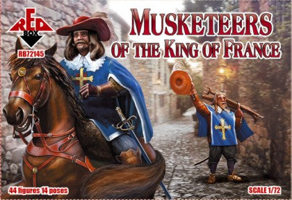 Red Box Wargames 1/72 Musketeers of the King of France (44) Set