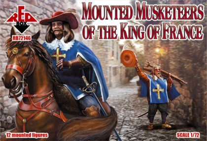Red Box Wargames 1/72 Mounted Musketeers of the King of France (12 Mtd) Set