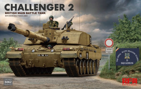 Rye Field 1/35 British Challenger 2 Main Battle Tank w/Workable Track Links Kit