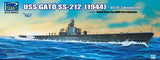 Riich Model Ships 1/200 WWII USS Gato SS212 Fleet Submarine 1944 w/OS2U3 Kingfisher Floatplane Kit