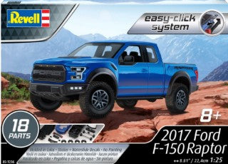 Revell-Monogram Model Cars 1/25 2017 Ford F150 Raptor Pickup Truck (Blue) Kit