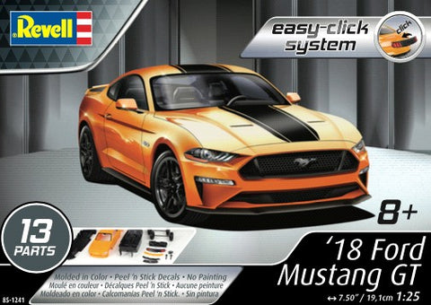 Revell-Monogram Model Cars 1/25 2018 Mustang GT (Orange) Kit