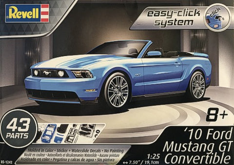 Revell-Monogram Model Cars 1/25 2010 Mustang GT Convertible (Blue) Kit
