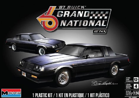 Revell-Monogram Model Cars 1/24 1987 Buick Grand National (2 in 1) Kit
