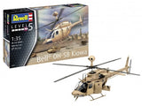 This is an image of the Revell Germany Aircraft 1/35 Bell OH58 Kiowa Helicopter Kit
