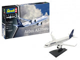 This is an image of the Revell Germany Aircraft 1/144 Airbus A320 Neo Lufthansa Airliner Kit