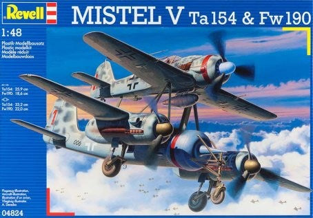 Revell Germany Aircraft 1/48 Mistel V Ta154 & Fw190 Aircraft (2 Kits)