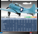 Academy Aircraft 1/48 SBD2 Midway USN Bomber Kit