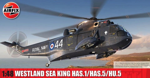 Airfix Aircraft 1/48 Westland Sea King HAS.1/HAS.5/HU.5 Kit