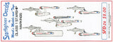 Starfighter Decals Star Trek: Class I Starship Markings for 5 Ships