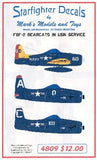 Starfighter Decals 1/48 F8F2 Bearcats USN Service