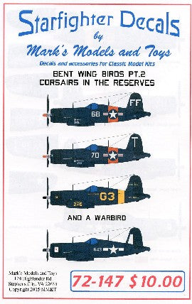 Starfighter Decals 1/72 Corsairs in the Reserves Bent Wing Birds Pt.2 & A Warbird
