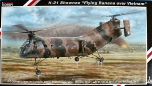 Special Hobby Aircraft 1/48 H21 Shawnee Flying Banana US Army Helicopter Kit
