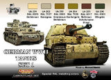 Lifecolor Acrylic German WWII Tanks #1 Camouflage Acrylic Set (6 22ml Bottles)