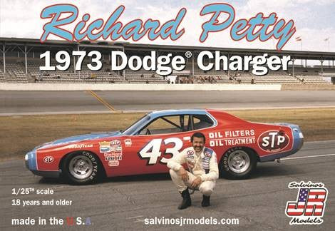 Salvinos Jr. 1/24 Richard Petty #43 1973 Dodge Charger Race Car (New Tool) Kit