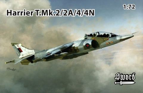 Sword Aircraft 1/72 Harrier T Mk2/2A/4/4N Jet Aircraft Kit