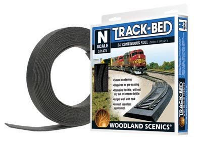 Woodland Scenics N Woodland Scenics Sub Terrain Track-Bed Roll (24')