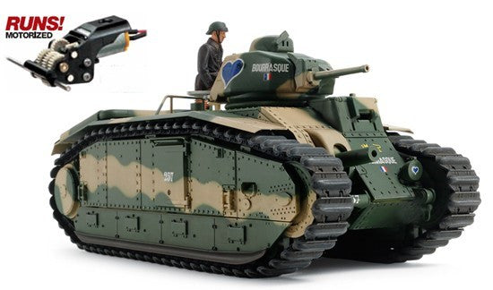 Tamiya Military 1/35 French B1bis Battle Tank w/Single Motor Kit