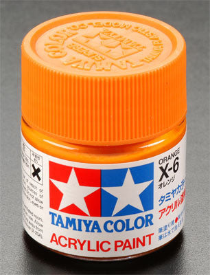 Tamiya Acrylic X6 Gloss Orange 23 ml Bottle