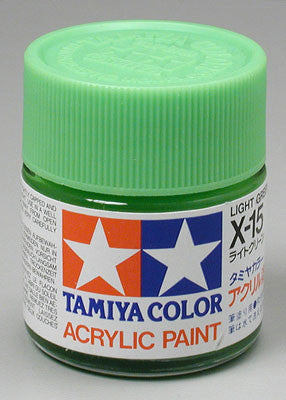 Tamiya Acrylic X15 Gloss Light Green 23 ml Bottle