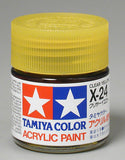 Tamiya Acrylic X24 Gloss Clear Yellow 23 ml Bottle