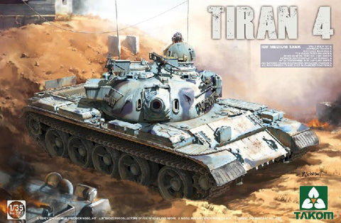 Takom Military 1/35 Israeli Tiran 4 Defense Force Medium Tank (New Tool) Kit