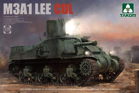 Takom Military 1/35 US M3A1 Lee CDL Medium Tank Kit