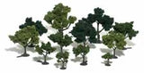 Woodland Scenics Realistic Tree Kit Deciduous Light, Med & Dk Green 3/4" - 3" (36)