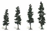 Woodland Scenics Realistic Tree Kit Pines Conifer Green 4" - 6" (24)