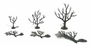 Woodland Scenics Plastic Tree Armatures 2" - 3" Deciduous (57)