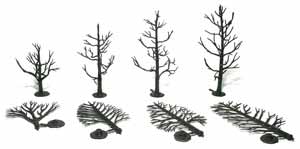 Woodland Scenics Plastic Tree Armatures 5" - 7" Deciduous (12)