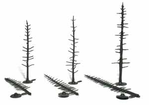 Woodland Scenics Plastic Tree Amatures 4" - 6" Pine (44)