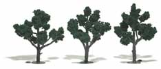Woodland Scenics Ready Made Realistic Trees - 4" - 5" Dk Green (3)
