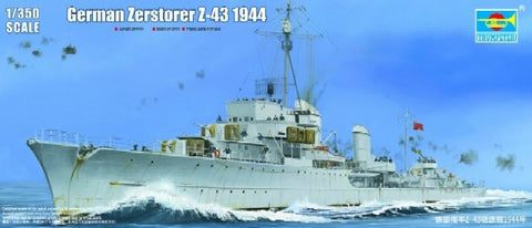 Trumpeter Ship Models 1/350 German Zerstorer Z43 Destroyer 1944 Kit