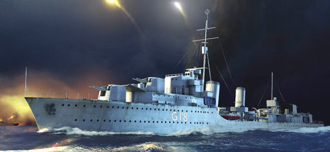 Trumpeter Ship Models 1/350 HMS Zulu British Tribal Class Destroyer 1941 Kit