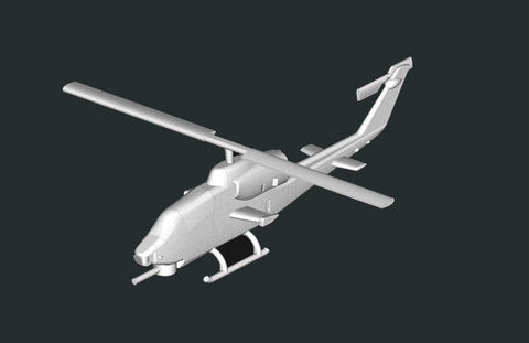 Trumpeter Aircraft 1/350 AH1W Super Cobra Helicopter Set (12/Bx) Kit