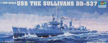 Trumpeter Ship Models 1/350 USS The Sullivans DD537 Destroyer Kit