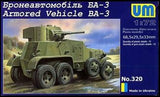 Unimodel Military 1/72 BA3 Russian Armored Vehicle Kit