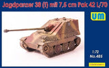 Unimodel Military 1/72 Jagdpanzer 38(t) Tank w/7.5cm Pak 42 L/70 Gun Kit