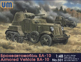 Unimodel Military 1/48 BA10 Russian Armored Vehicle Kit
