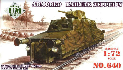 Unimodel Military 1/72 Zeppelin Armored Railcar Kit