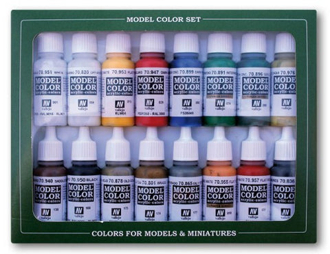 Vallejo Acrylic 17ml Bottle Napoleonic French & British 1789-1815 Model Color Paint Set (16 Colors)