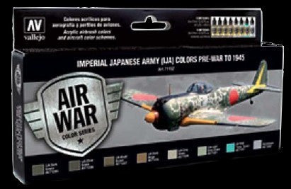 Vallejo Acrylic Paint 17ml Bottle Imperial Japanese Army Colors Pre-War to 1945 Model Air Paint Set (8 Colors)