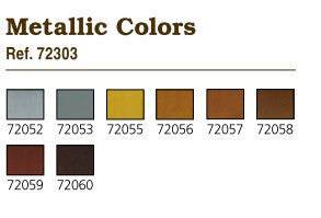 Acrylic colors set Vallejo Model Color 8 colors Set 70118 Metallic Colors  (8)