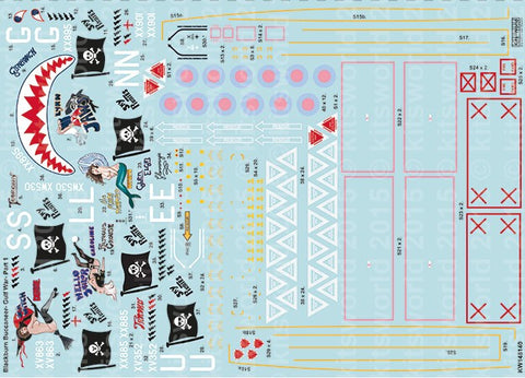 Warbird Decals 1/48 Gulf War Pt. 1 Blackburn Buccaneers 1991-2016 25th Anniversary