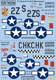 Warbird Decals 1/72 P47D Miss Caesar, Helen Jo